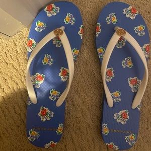 Tory Burch flip flops (never worn)